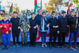 راهپیمایی مردم زنجان در حمایت از کودکان و زنان مظلوم غزه