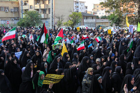 راهپیمایی مردم گرگان در حمایت از کودکان و زنان مظلوم غزه