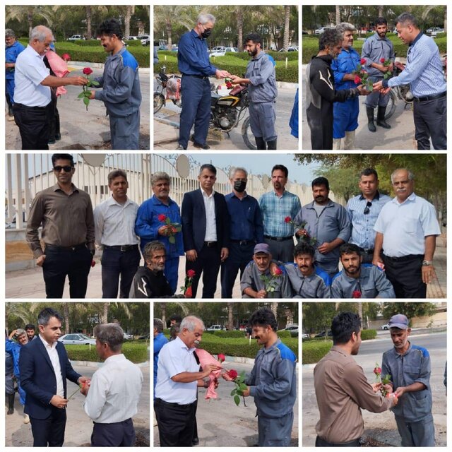 تقدیر از کارگران پسماند بندر بوشهر تقدیر از کارگران پسماند بندر بوشهر