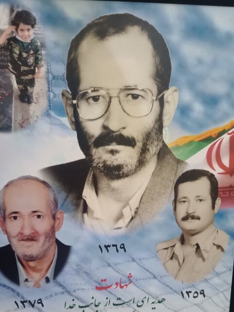 دیدار امیر سرتیپ گلفام با خانواده شهید محمدحسن کرامتیمنش