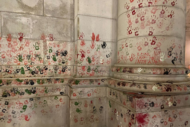 تظاهرات حامیان فلسطین در واشنگتن؛ «نه به جنگ، نه به آپارتاید»