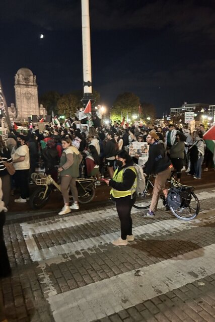 تظاهرات حامیان فلسطین در واشنگتن؛ «نه به جنگ، نه به آپارتاید»