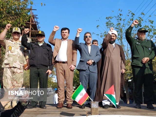 اجتماع مردم آستارا در محکومیت جنایات رژیم کودککش صهیونیستی