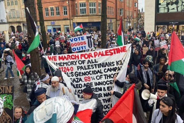 فریاد حامیان فلسطین در پایتختهای جهان علیه جنایات صهیونیستها در غزه