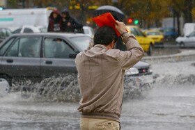 بارش باران پاییزی - همدان