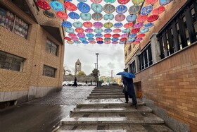 بارش باران پاییزی - همدان