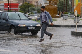 بارش باران پاییزی - همدان