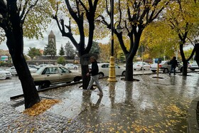 بارش باران پاییزی - همدان