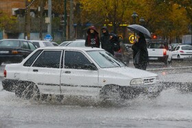 بارش باران پاییزی - همدان