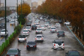 بارش باران پاییزی - همدان