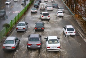 بارش باران پاییزی - همدان