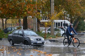 بارش باران پاییزی - همدان
