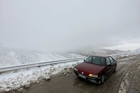 بارش اولین برف پاییزی - همدان