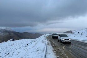 بارش اولین برف پاییزی - همدان