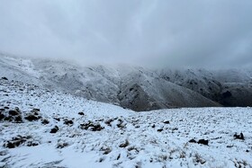 بارش اولین برف پاییزی - همدان