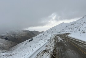 بارش اولین برف پاییزی - همدان