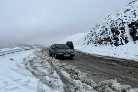 بارش اولین برف پاییزی - همدان