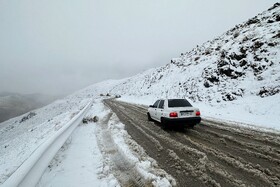 بارش اولین برف پاییزی - همدان
