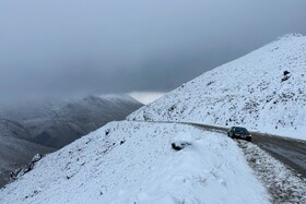 بارش اولین برف پاییزی - همدان