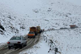 بارش اولین برف پاییزی - همدان