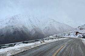 بارش اولین برف پاییزی - همدان