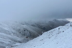 بارش اولین برف پاییزی - همدان