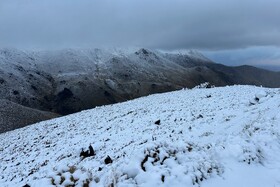 بارش اولین برف پاییزی - همدان