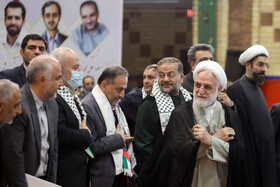 حجت الاسلام والمسلمین محسنی اژهای، رئیس قوه قضائیه در نشست جبهه علمی فرهنگی بسیج اساتید کشور