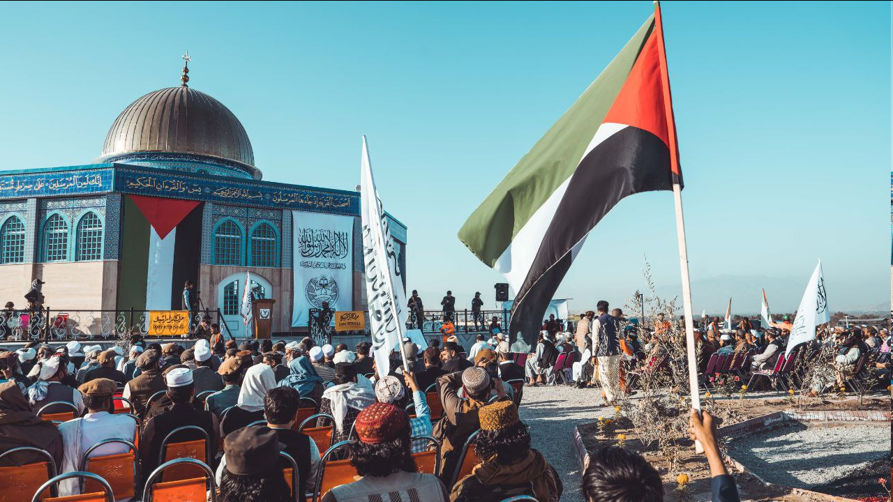 همراهی متفاوت با غزه؛ بزرگترین نماد مسجدالاقصی در شرق افغانستان افتتاح شد