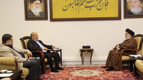 دیدار سید حسن نصرالله و رهبران حماس در بیروت