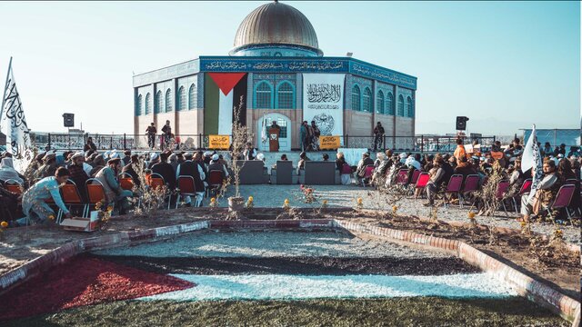 همراهی متفاوت با غزه؛ بزرگترین نماد مسجدالاقصی در شرق افغانستان افتتاح شد