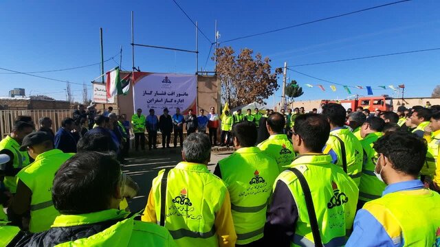 برگزاری مانور مقابله با افت فشار گاز در بحرانیترین نقطه خراسان شمالی