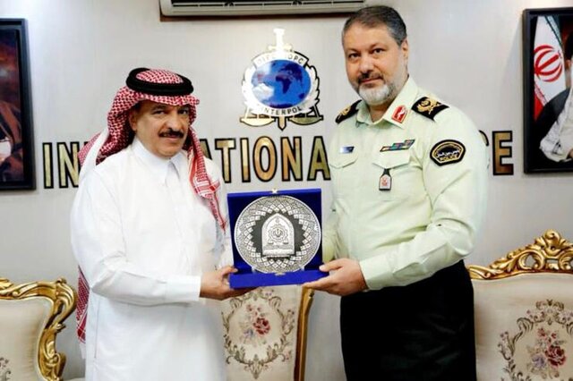 دیدار سفیر عربستان در تهران با رئیس پلیس بینالملل فراجا