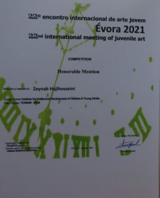 کسب دیپلم افتخار مسابقات بینالمللی نقاشی "اوورا" توسط دو کودک استان مرکزی