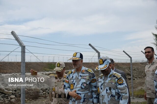 فرمانده مرزبانی فراجا از مرز زمینی آستارا بازدید کرد + تصاویر