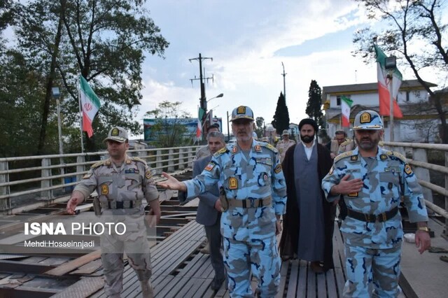 فرمانده مرزبانی فراجا از مرز زمینی آستارا بازدید کرد + تصاویر