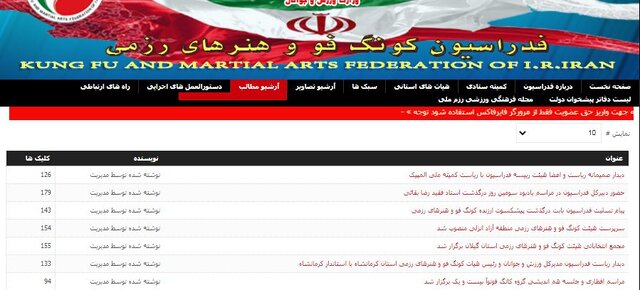 فدراسیون نیمهتعطیل کونگفو!