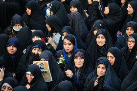 مراسم وداع با پیکرهای هشت شهید مدافع حرم تازه شناسایی شده - معراجالشهدای تهران