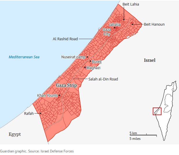 نقشه جدید رژیم صهیونیستی از تقسیم بندی غزه برای کوچ اجباری فلسطینیان