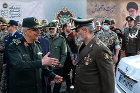 سردار سرلشکر محمد باقری، رییس ستاد کل نیروهای مسلح، امیر سرلشکر سیدعبدالرحیم موسوی، فرمانده کل ارتش