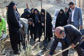 آیین کاشت پنج هزار نهال به یاد کودکان و زنان شهید غزه