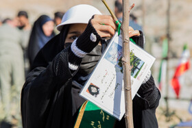 آیین کاشت پنج هزار نهال به یاد کودکان و زنان شهید غزه
