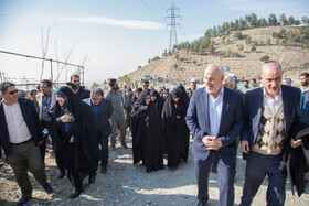 ابو شریف ، نماینده جنبش جهاد اسلامی فلسطین در مراسم آیین کاشت پنج هزار نهال به یاد کودکان و زنان شهید غزه