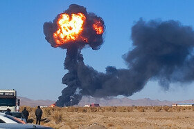 آتش سوزی در مینی پالایشگاه هیدروکربن در منطقه ویژه اقتصادی بیرجند