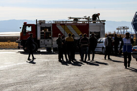 آتش سوزی در مینی پالایشگاه هیدروکربن در منطقه ویژه اقتصادی بیرجند