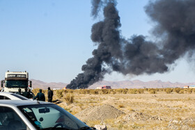 آتش سوزی در مینی پالایشگاه هیدروکربن در منطقه ویژه اقتصادی بیرجند