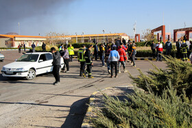 آتش سوزی در مینی پالایشگاه هیدروکربن در منطقه ویژه اقتصادی بیرجند