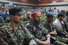 مراسم تشییع چهار شهید گمنام - پایگاه شکاری شهید نوژه