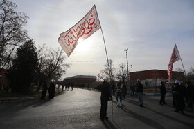 مراسم تشییع چهار شهید گمنام - پایگاه شکاری شهید نوژه