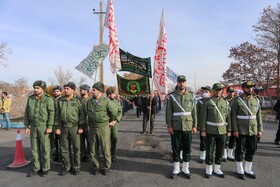 مراسم تشییع چهار شهید گمنام - پایگاه شکاری شهید نوژه